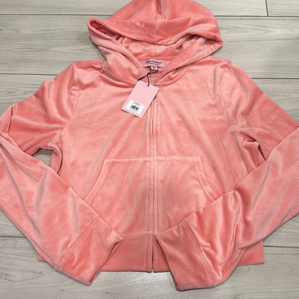 NWT juicy couture Strawberry ice pink track suit size xl   Bedazzled butt and ba - Picture 10 of 13